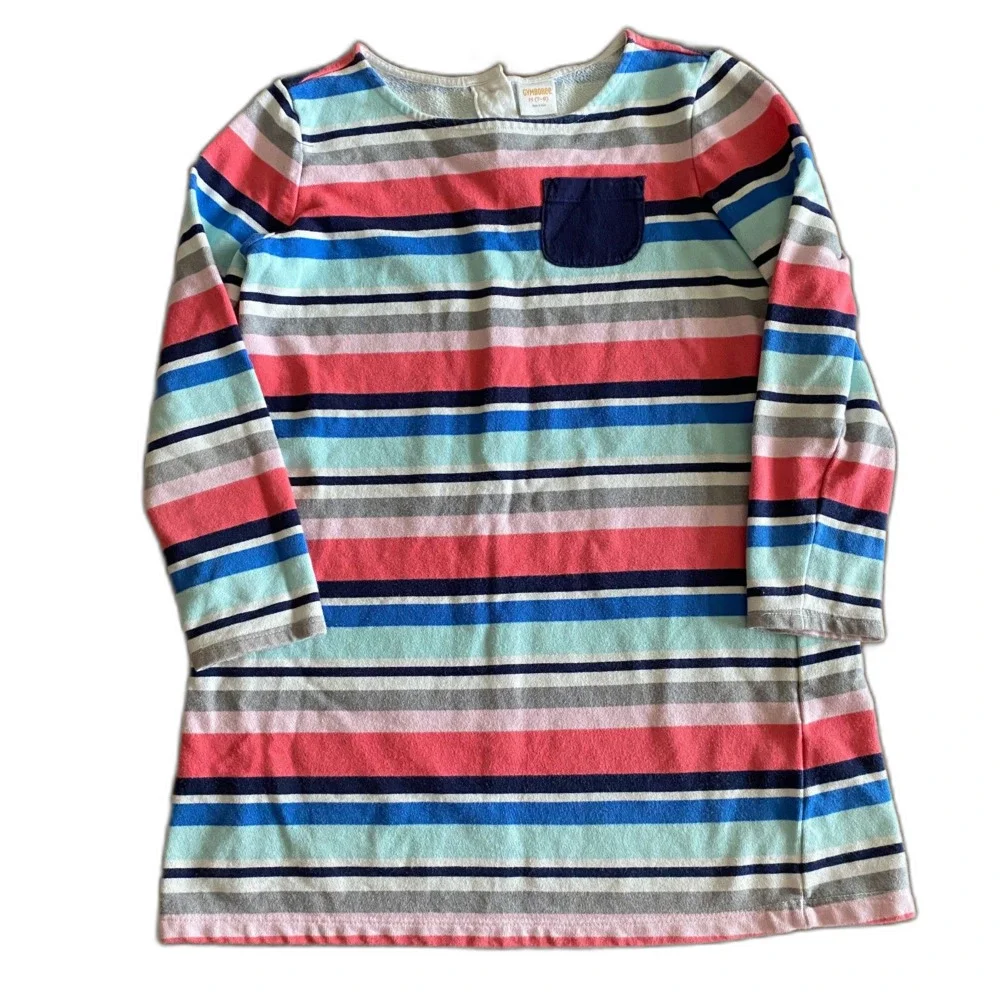 Gymboree Striped Sweatshirt Dress Girls' M(7-8)